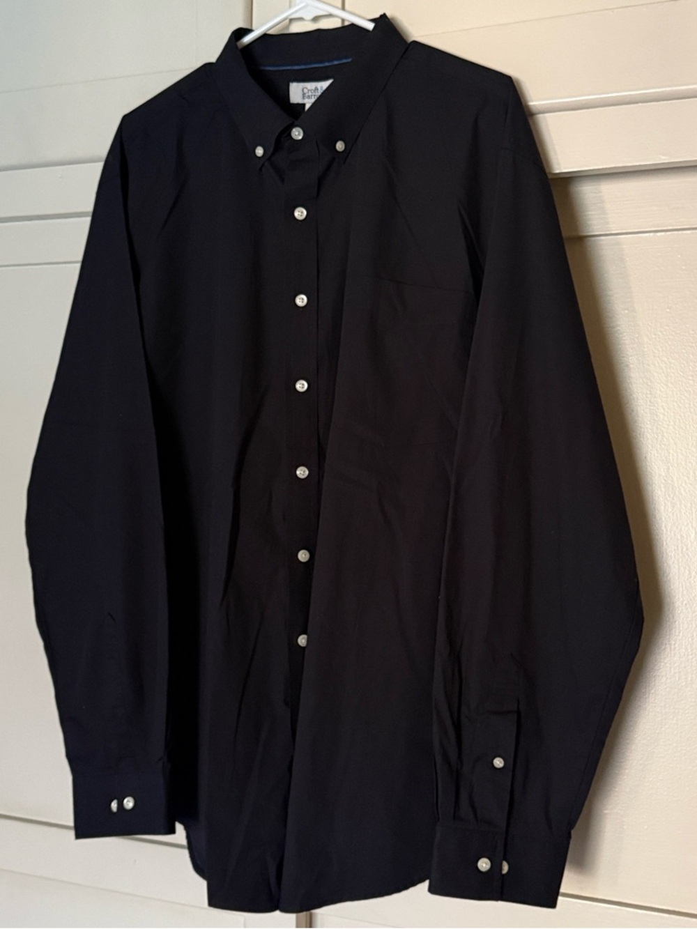 CROFT & BARROW CLASSY BLACK BUTTON-DOWN LONG SLEEVE SHIRT SIZE XXL 🌟EUC🌟